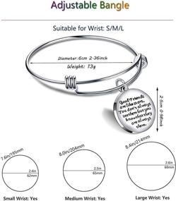 img 2 attached to Lauhonmin Expandable Bangle Bracelet - Appreciating the Eternal Bond of Good Friends Like Celestial Stars