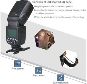 img 1 attached to 📸 Godox TT685C Canon TTL Flash, HSS 1/8000s GN60 Wireless 2.4G Transmitter, 0.1-2s Recycle Time Speedlite, Godox X1T-C TTL Flash Trigger for Canon EOS Cameras with Enhanced SEO