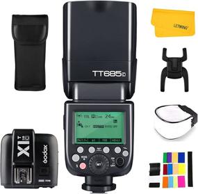 img 4 attached to 📸 Godox TT685C Canon TTL Flash, HSS 1/8000s GN60 Wireless 2.4G Transmitter, 0.1-2s Recycle Time Speedlite, Godox X1T-C TTL Flash Trigger for Canon EOS Cameras with Enhanced SEO