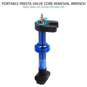 img 3 attached to 🔧 VANICE Presta Valve Core Kit with Tool, Alloy Caps: Tubeless Road & MTB Bike Works