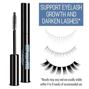 img 1 attached to Medipharma Cosmetics Waterproof Black Mascara: Smudge-Proof, Paraben-Free Volumizing Mascara for Sensitive Eyes and Eyelash Growth - Best Natural Eye Makeup