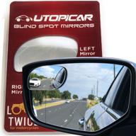 🔍 utopicar blind spot mirrors - innovative car door mirrors for enhanced traffic safety and wide rear view [frameless design] (2 pack) logo