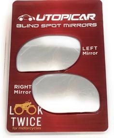 img 2 attached to 🔍 Utopicar Blind Spot Mirrors - Innovative Car Door Mirrors for Enhanced Traffic Safety and Wide Rear View [Frameless Design] (2 Pack)