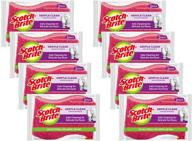 🧽 scotch-brite delicate sponge, 3 count (pack of 8), multi-color: gentle cleaning for delicate surfaces logo