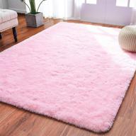 🎀 softlife ultra soft fluffy area rugs: perfect pink fur carpet for bedroom, kids room, and living room logo