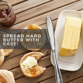 img 1 attached to 🔪 Versatile 3-in-1 Stainless Steel Kitchen Gadgets: Butter Spreader & Knife Set (1)