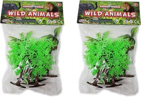 img 1 attached to Enhance Your Jungle Dioramas with Arcady 12PC Bushy Jungle Trees