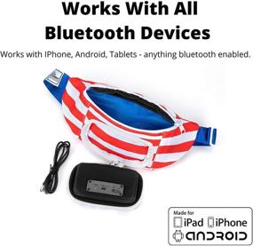 img 1 attached to Акустика-портативная колонка на поясе с Bluetooth для фестивалей с возможностью зарядки