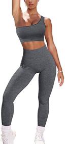 img 4 attached to Women's Clothing: OYS Workout Seamless Leggings for Running