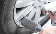 heavy duty microfiber wheel brush: ultimate cleaning for car rims, automotive tires, and metal surfaces logo
