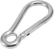 pieces stainless spring eyelet carabiner outdoor recreation logo
