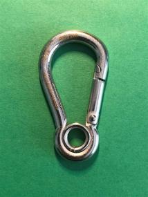img 1 attached to Pieces Stainless Spring Eyelet Carabiner Outdoor Recreation