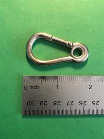 img 3 attached to Pieces Stainless Spring Eyelet Carabiner Outdoor Recreation