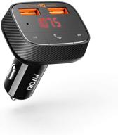 🚗 anker roav smartcharge f0 bluetooth fm transmitter for car, audio adapter & receiver, hands-free calling, mp3 car charger with dual usb ports, poweriq, aux output - no dedicated app logo