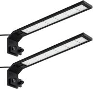 torchstar led aquarium light: ultra bright fish tank lighting with adjustable clip and waterproof design - perfect for freshwater aquarium plants and indoor water gardens (pack of 2) logo