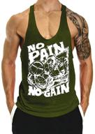 👕 inleaderstyle bodybuilding sleeveless stringer vest in black, medium size logo