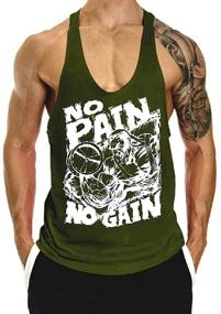 img 3 attached to 👕 InleaderStyle Bodybuilding Sleeveless Stringer Vest in Black, Medium Size
