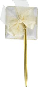 img 1 attached to ✍️ Ivory Tres Beau Wedding Accessories Penholder and Pen