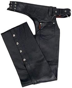 img 4 attached to Premium Fully Lined Leather Chaps by Hot Leathers: Superior Quality and Style