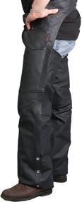 img 1 attached to Premium Fully Lined Leather Chaps by Hot Leathers: Superior Quality and Style