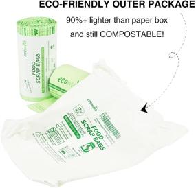 img 2 attached to Ecomelo 13 Gallon/49.2 Liter Certified Compostable Food Scrap Bags – 50 Count, with Extra Thick 0.9 Mils – US BPI ASTM D6400 Certified, HOME Compostable EN13432 & AS5810, Organic Waste Kitchen Trash Bags
