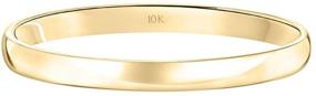 img 3 attached to Petite Classic Plain Wedding Band in Women's 10K or 14K Rose, White, or Yellow Gold with 2MM Width by Brilliant Expressions