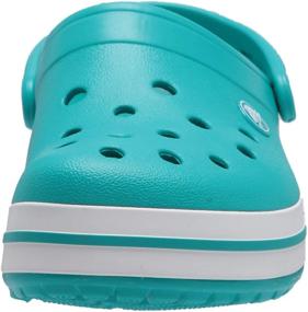 img 3 attached to Crocs Crocband Electric White Women Men's Shoes for Mules & Clogs