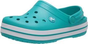 img 4 attached to Crocs Crocband Electric White Women Men's Shoes for Mules & Clogs