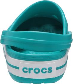 img 2 attached to Crocs Crocband Electric White Women Men's Shoes for Mules & Clogs