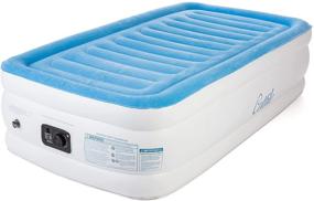 img 4 attached to 🛏️ COTTILE Airbed - Luxury Twin Size Inflatable Air Mattress with Internal Electric Pump - Comfort Plush Bed for Camping, Travel, Home Office - Dimensions: 75"x40"x18