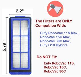 img 3 attached to 🔧 JJ Нойманн Комплекты запасных частей и аксессуаров для Eufy RoboVac 11S Max, 15C Max, 30C Max, G10, G30, G30 Edge: фильтры и щетки