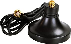img 4 attached to SilverStone Technology Magnetic Wi-Fi Antenna Base With Gold Plated Jack And Plug (WAB1B)