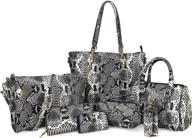 👜 hoxis multi purpose shoulder handbags & wallets: stylish leatherette accessories for women logo
