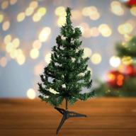 🎄 2-ft undecorated green pine tabletop christmas tree with stand - ideal for seo logo