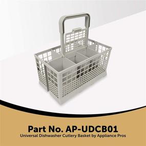 img 3 attached to 🧺 Universal Replacement Appliance Pros Dishwasher Utensil Basket, Dishwasher Bottle Basket, Baby Bottle Parts Holder, (9.45&#34; x 5.5&#34; x 4.7&#34;)