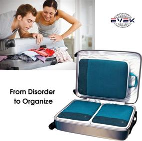 img 3 attached to 🧳 EVEK Luggage Suitcase Packing Organizers