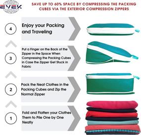 img 2 attached to 🧳 EVEK Luggage Suitcase Packing Organizers