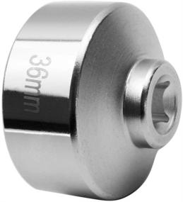 img 3 attached to 🔧 Heavy Duty 36mm 6-Point Socket for BMW, Ford, Mercedes, Mini, VW, Audi, Volvo, Porsche Vehicles and All with 36mm Oil Filter Caps, Low Profile Oil Filter Wrench with 3/8" Drive for Effortless Oil Filter Removal