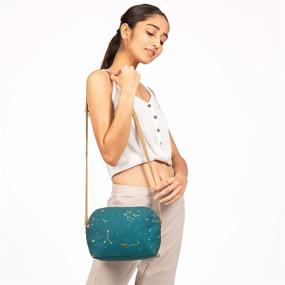 img 3 attached to 👜 Water Resistant Eco-Friendly Organic Canvas Crossbody Handbags & Wallets for Women - Ideal Crossbody Bags