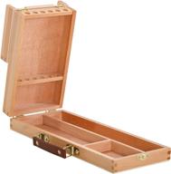 🖌️ convenient storage solution: us art supply wooden flip opening artist brush & tool box logo