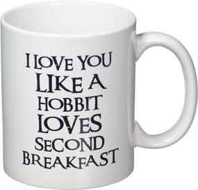 img 1 attached to 🧝 I Love You Like a Hobbit Loves Second Breakfast Coffee Mug - 11 Ounces - Willcallyou