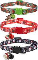 🎄 3-piece festive christmas kitten collar set with bell and xmas pendants by boombone logo