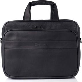 img 4 attached to Colombian Leather Messenger Bag: Alpine Swiss 15.6” Laptop Briefcase Portfolio