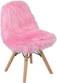 img 3 attached to 🪑 Shaggy Light Chair: Stylish & Fun Furniture for Kids