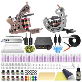 img 4 attached to Complete Wormhole Tattoo Kit for Beginners: Pro Machine, Inks, Needles & Power Supply