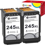 🖨️ high-quality aiminie remanufactured canon pg-245xl ink cartridge (2-pack) for pixma tr4522, mg2922 and more! logo