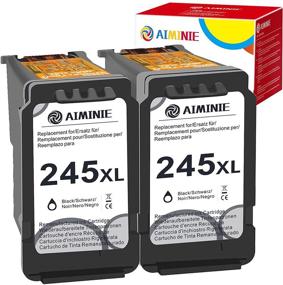 img 4 attached to 🖨️ High-Quality AIMINIE Remanufactured Canon PG-245XL Ink Cartridge (2-Pack) for Pixma TR4522, MG2922 and More!