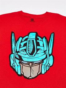 img 3 attached to 🤖 Power up with Transformers: Little Optimus Heather T-Shirt for Boys