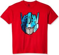 🤖 power up with transformers: little optimus heather t-shirt for boys logo