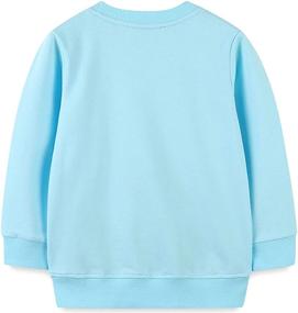 img 1 attached to Adorable Toddler Baby Girls Winter Sweatshirts: Long Sleeve Crewneck Tops - Sizes 3T-8T